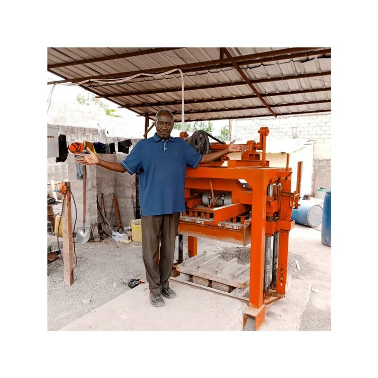 Hollow Blocks Maker Machine QTJ4-40 Block Machine Automatic Paving Block Maker Concrete Brick Making Machinery