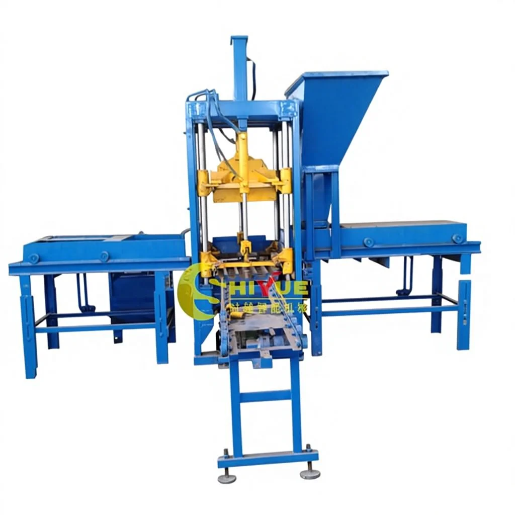 QTF3-20 Automatic Hydraulic Hollow Block Machine PLC Engine Control System High Efficiency for Cement Concrete Brick Color