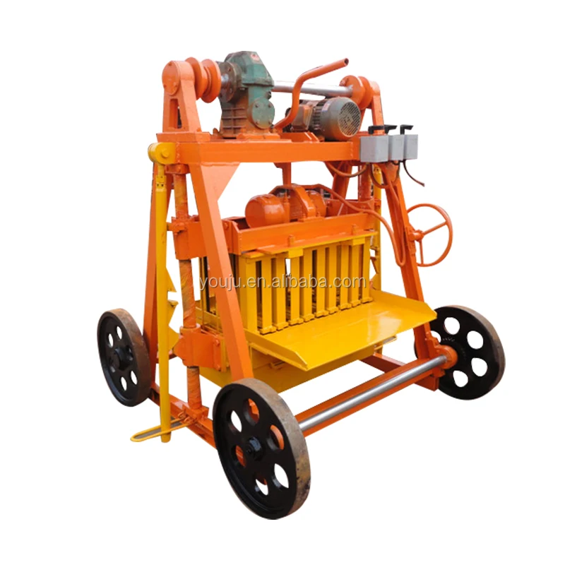 QMJ4-45 Manual Cement Block Press Machine with Engine – Technical Guide - Image 3