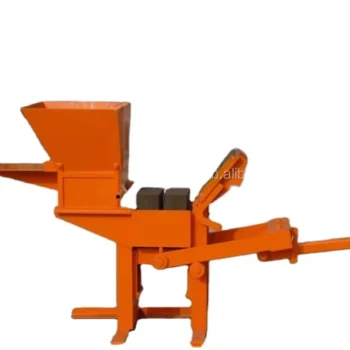LY2-40 Clay Interlock Block Making Machine | High Efficiency Hydraulic Pressure Small Hand Operate Brick Molding Gear Bearing