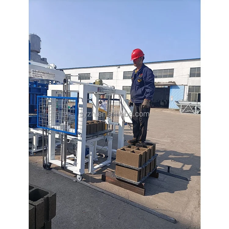 Paver Brick Maker Machine QT4-18 PLC Fully Automatic Engine Gear Cement Concrete Hollow Block Brick Making Machinery High