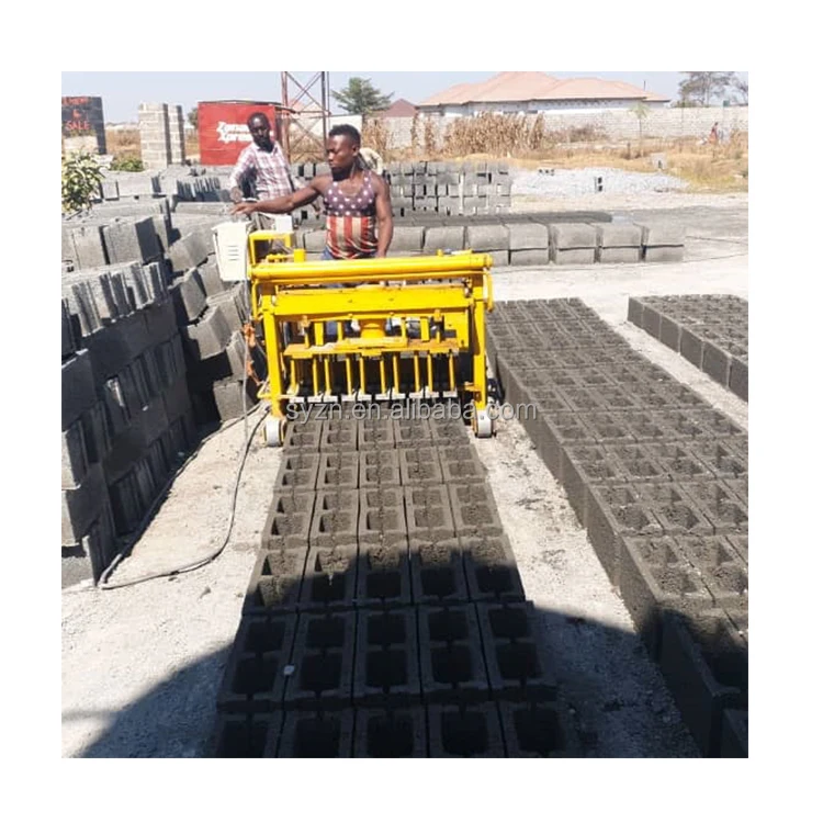 QMY4-30 Moving Cement Hollow Brick Making Machine Price