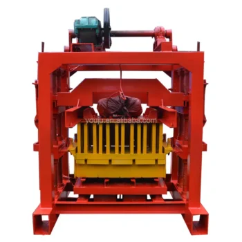 Cheap Sale QTJ 4-40 Concrete Hollow Block Making Machine with Engine Hydraulic Pressure & Energy Saving