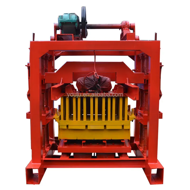 Cheap Sale QTJ 4-40 Concrete Hollow Block Making Machine with Engine Hydraulic Pressure & Energy Saving