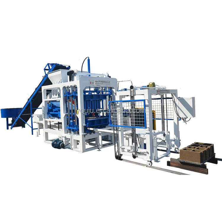 Model Selection Fully Automatic Concrete Block Making Machine QT4-18 in Ghana - Image 6