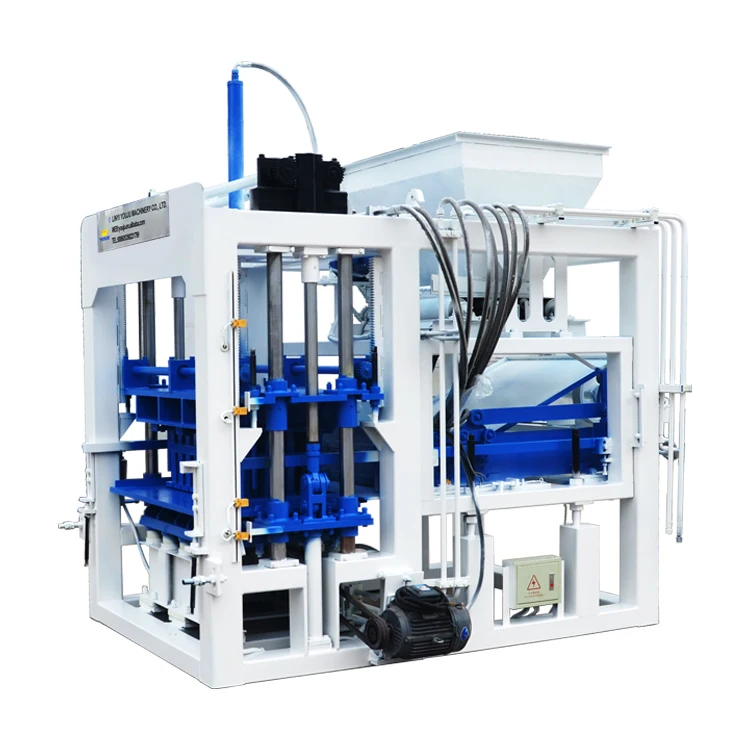 Customized Automatic High Efficiency PLC Controlled Engine Pump Bearing Concrete Block Forming Making Machine QT5-15 Easy