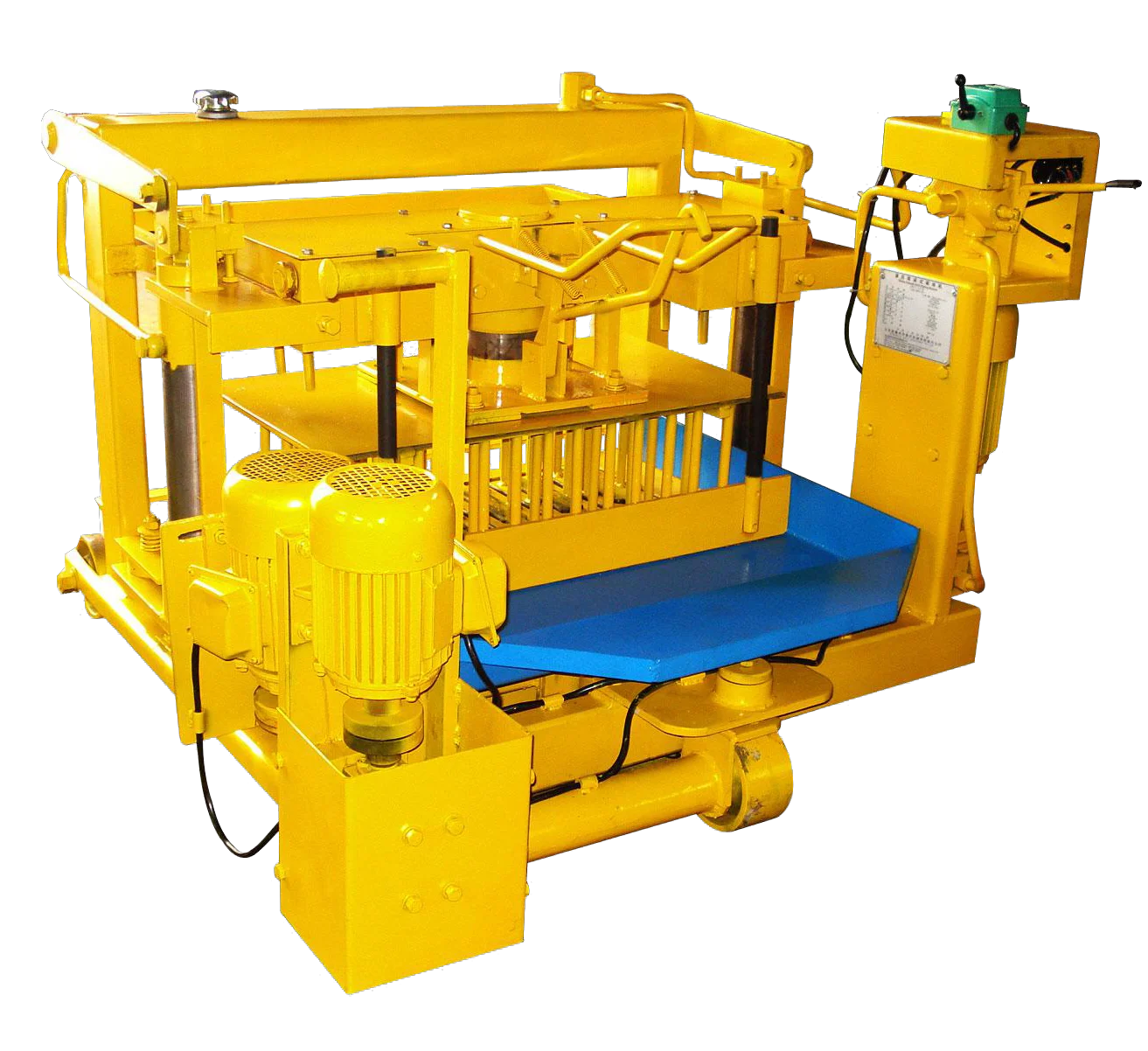 QMY4-30 Small Manual Mobile Egg Concrete Block Laying Machine Used to Making Hollow Brick Cement Block by Brick Making Machinery