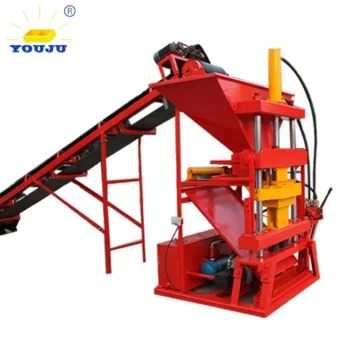 Automatic ECO 2700 Clay Soil Interlocking Brick Block Machine Hydraulic Pressure Engine High Efficiency Easy Operation