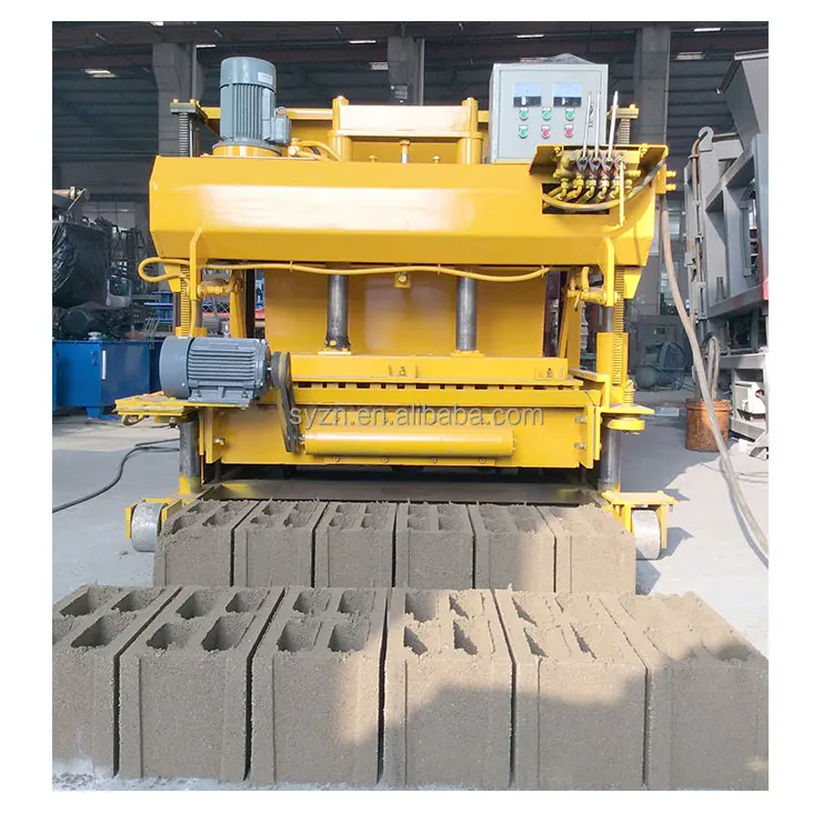 QMY6-25 Cement Hollow Block Making Machine with Motor Engine-Easy Operation Concrete Brick Production Equipment (Low Investment)