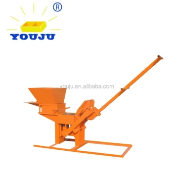 LY2-40 Manual Red Clay Brick Machine Compressed Earth Interlocking Bricks High Efficiency Easy to Operate Bearing