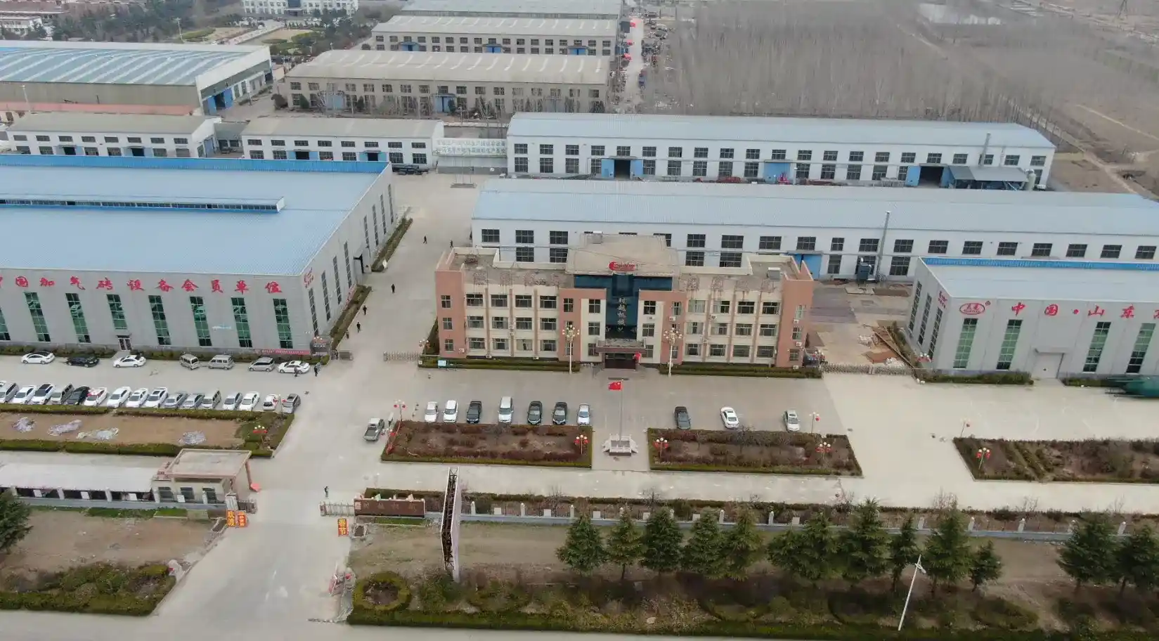 Factory dispatch loading area