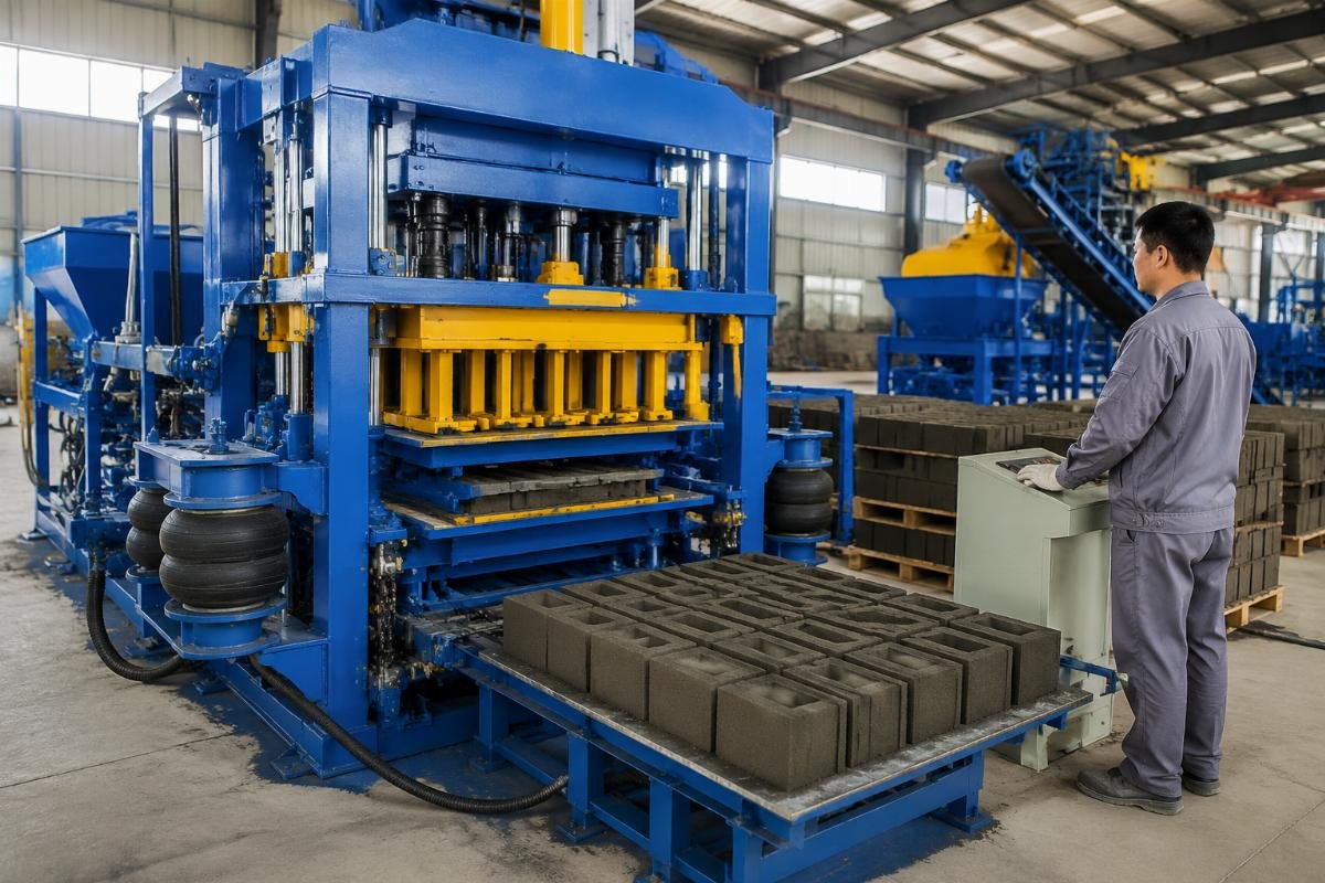 Vibration stress test results for semi auto block machine components