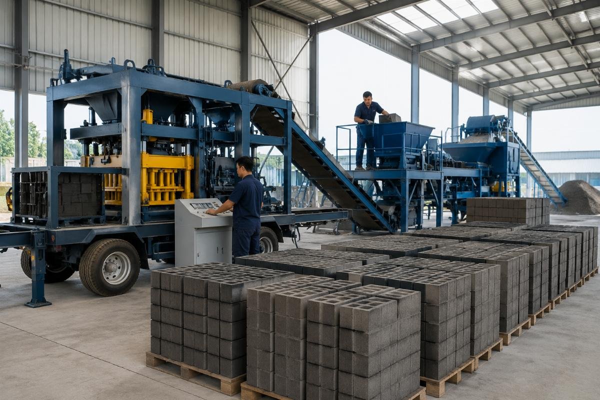 China mobile block machine hourly output benchmarks Real-world block production metrics comparison