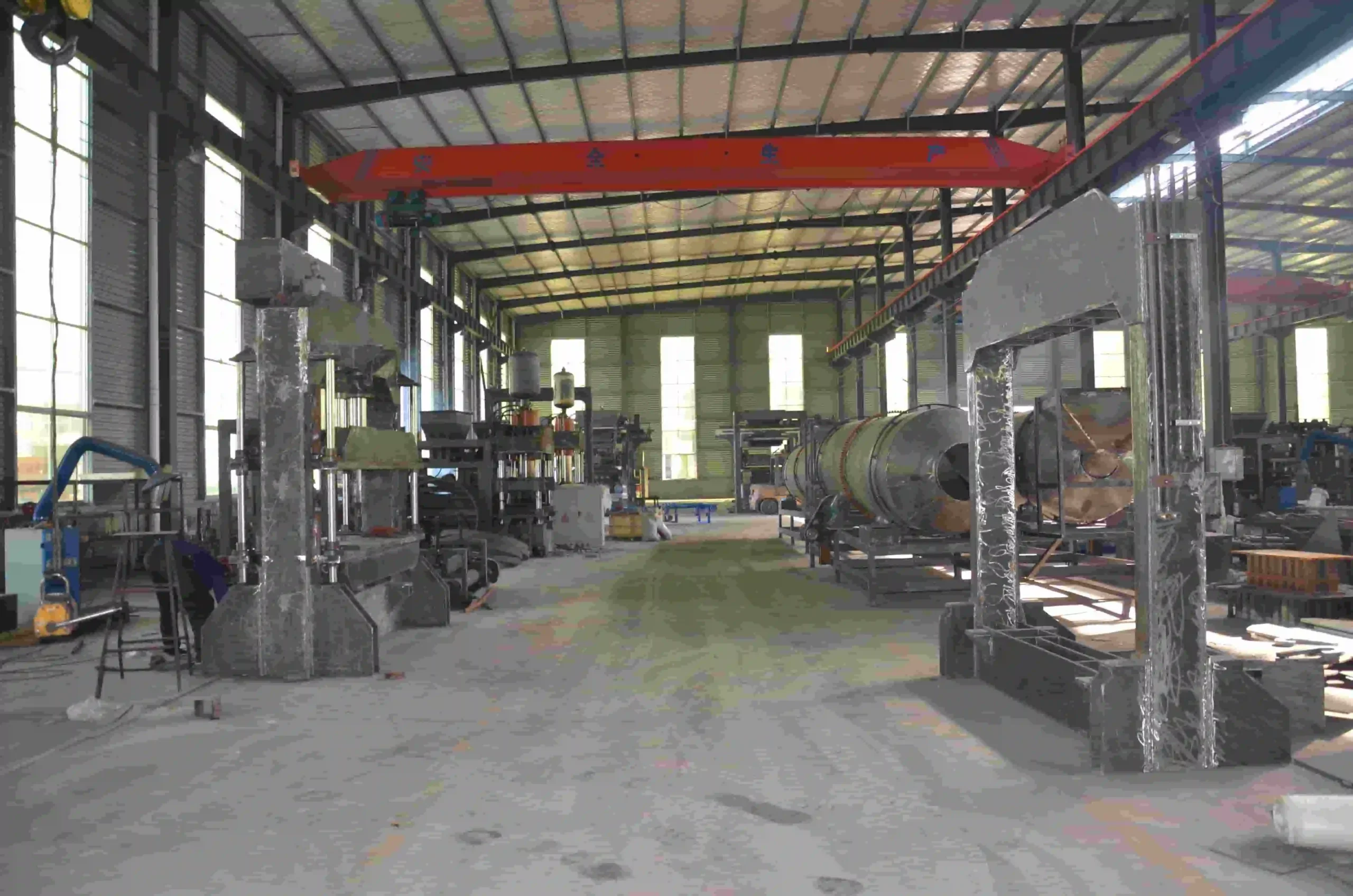 Bridge construction block production