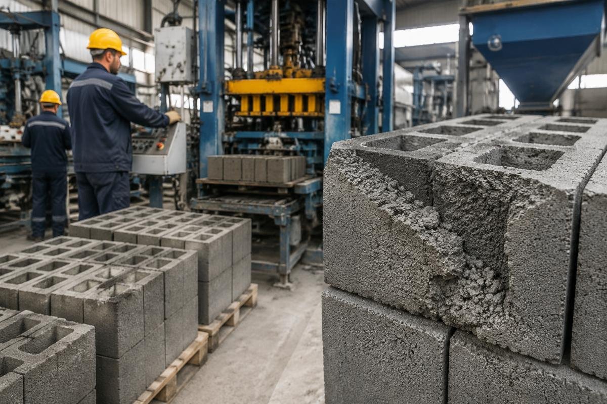 admixtures for concrete blocks preventing freeze-thaw damage in cold climates Frozen concrete block showing surface spalling from freeze-thaw damage