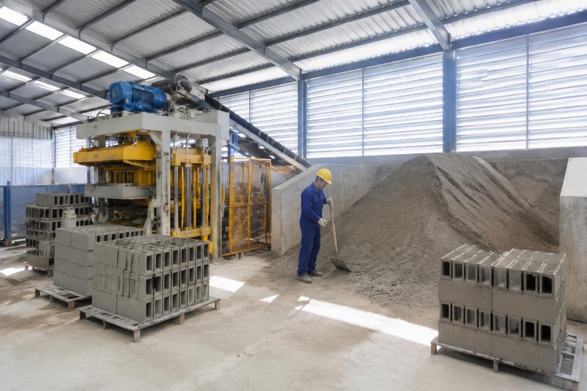 block making machine material ratio cement storage best practices Cement storage warehouse with proper ventilation