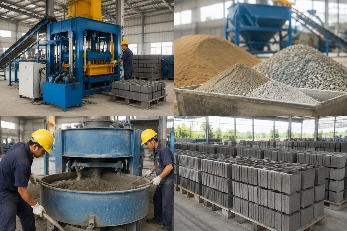 concrete block mix design formula cost analysis Cost breakdown chart showing raw materials, labor, and overhead