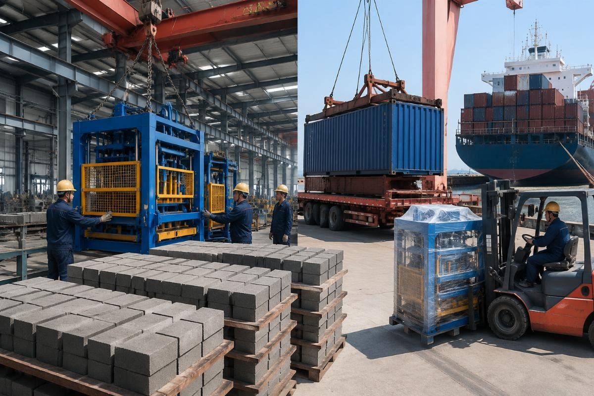 Comparison of FOB and CIF shipping terms for concrete block machines