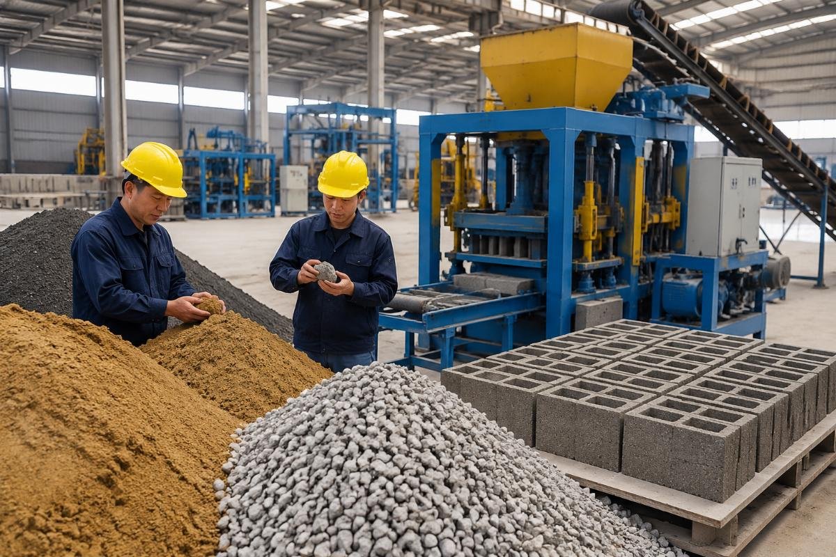 Raw material inspection checklist template for block factory