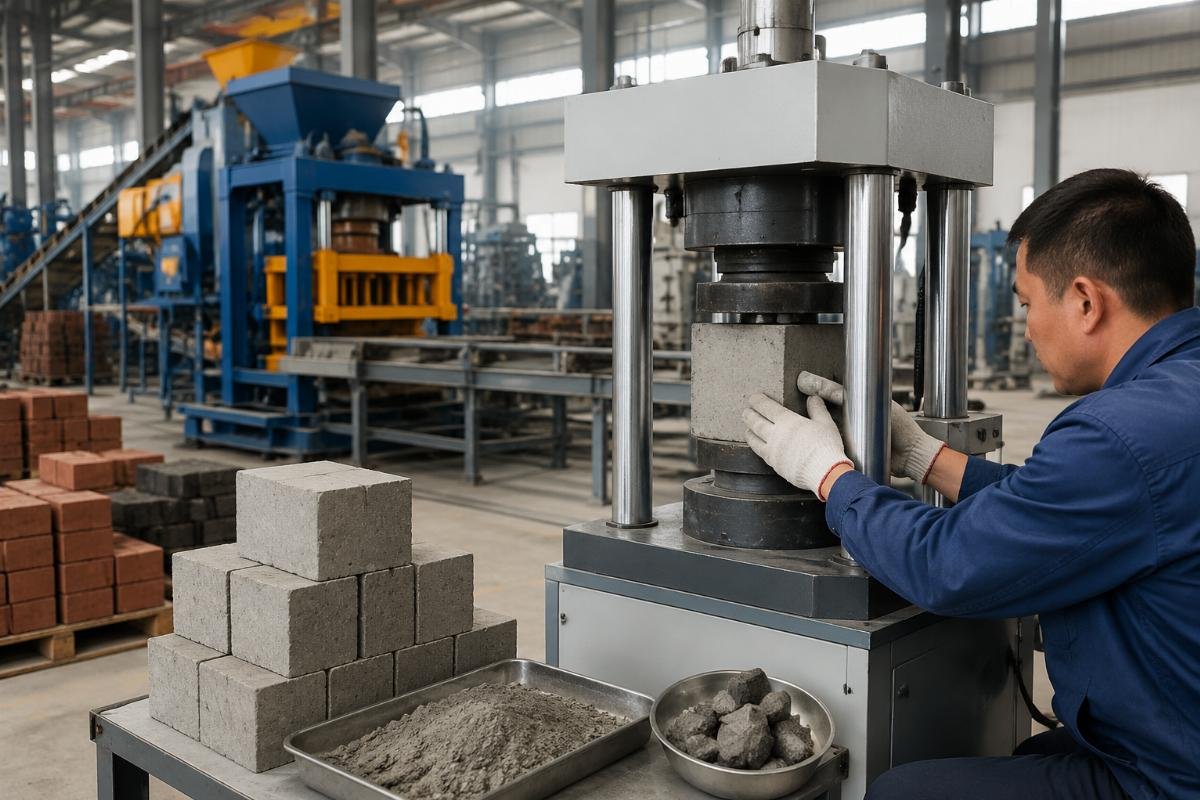 Concrete cube compressive strength testing machine