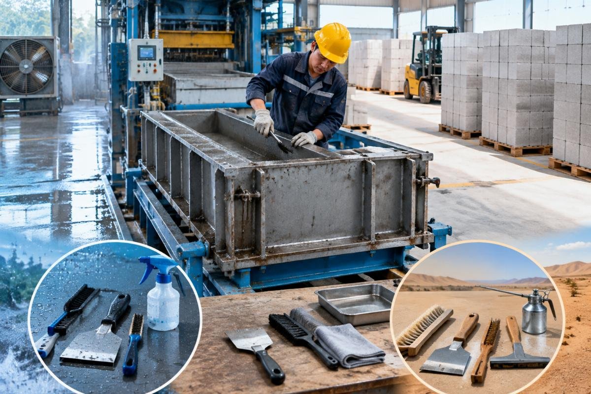 Comparison of AAC mold maintenance tools suitable for humid versus arid environments