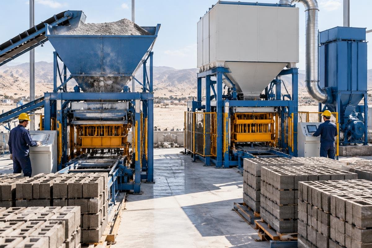 Comparison of open vs enclosed hopper systems for dust control in arid environments