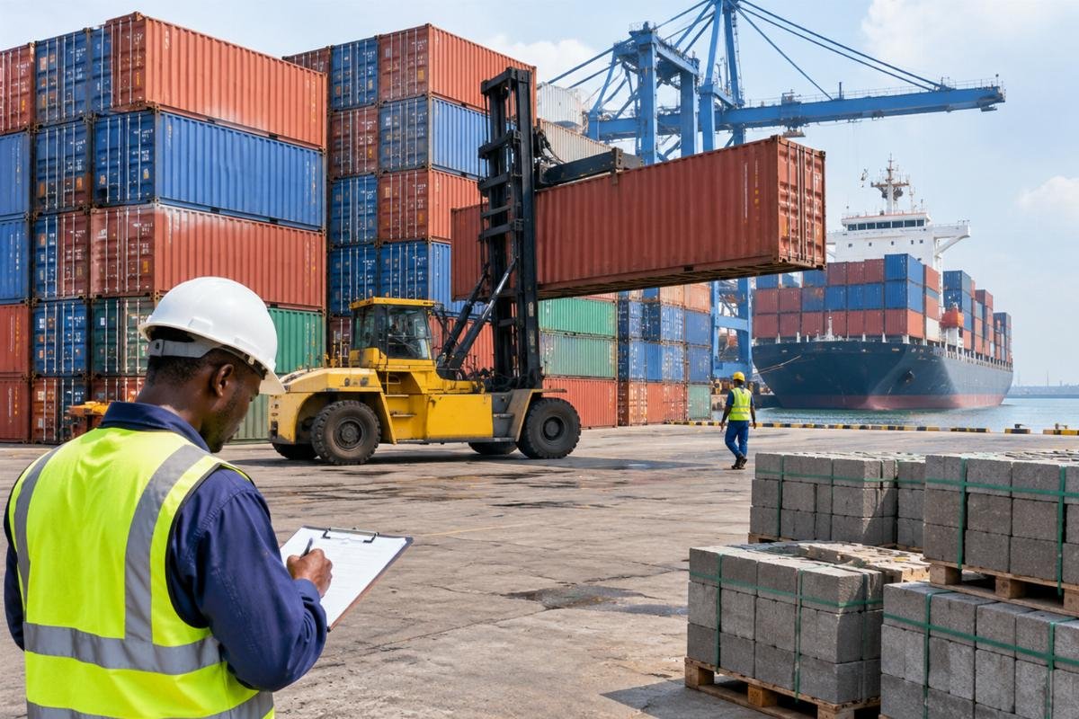 Photo of stacked containers at Apapa Port highlighting the risk of demurrage due to documentation errors